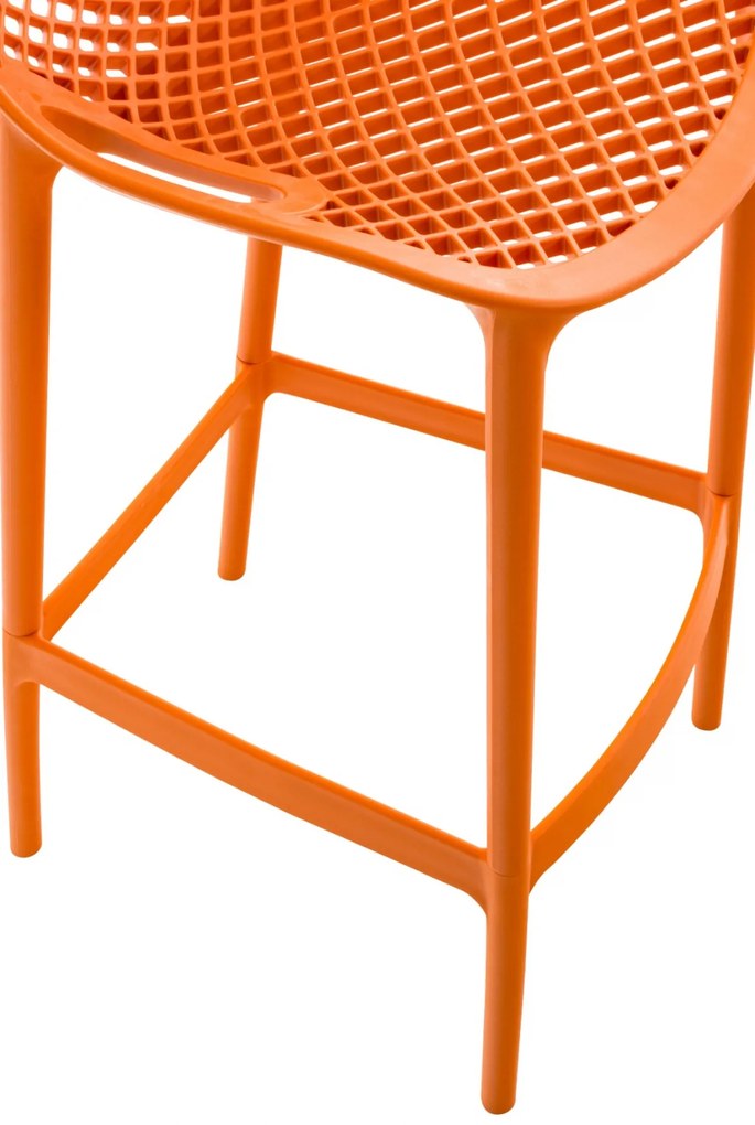 Plastová barová stolička Air - Oranžová