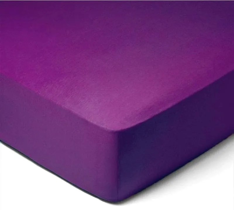 Posteľná plachta Jersey 90x200 cm Farba: 045 - Čierna