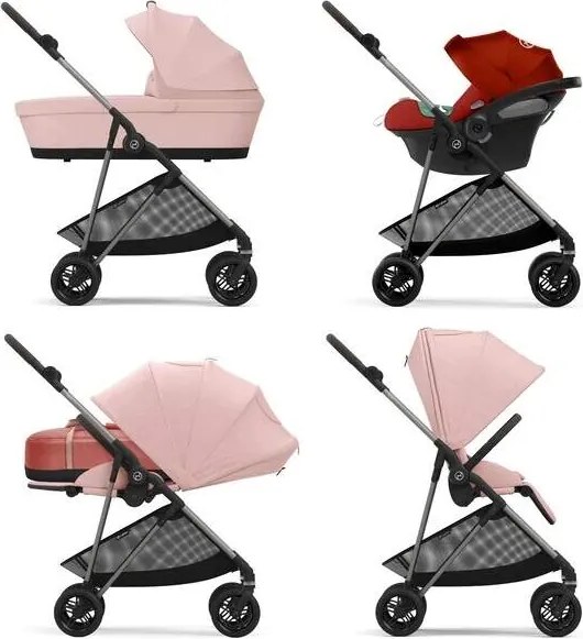 Cybex športový kočík Melio hibiscus red