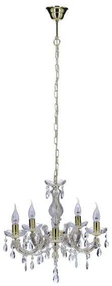 Luster na reťazi MARIA TERESA 5xE14/40W/230V