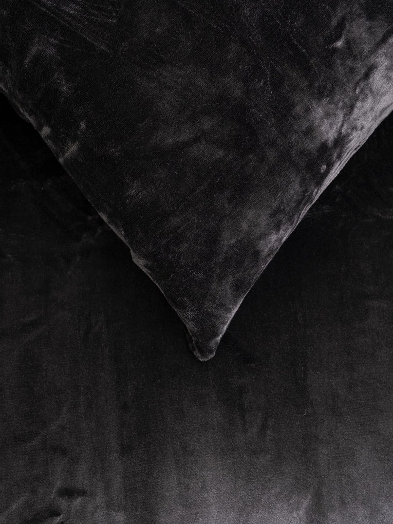 Obliečka na vankúš mikroplyš Exclusive 40 × 60 cm - Laura čierna