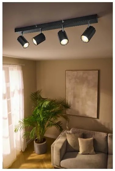 Livarno home Stropné svietidlo (stropné lištové svietidlo, čierna)  (100393017)