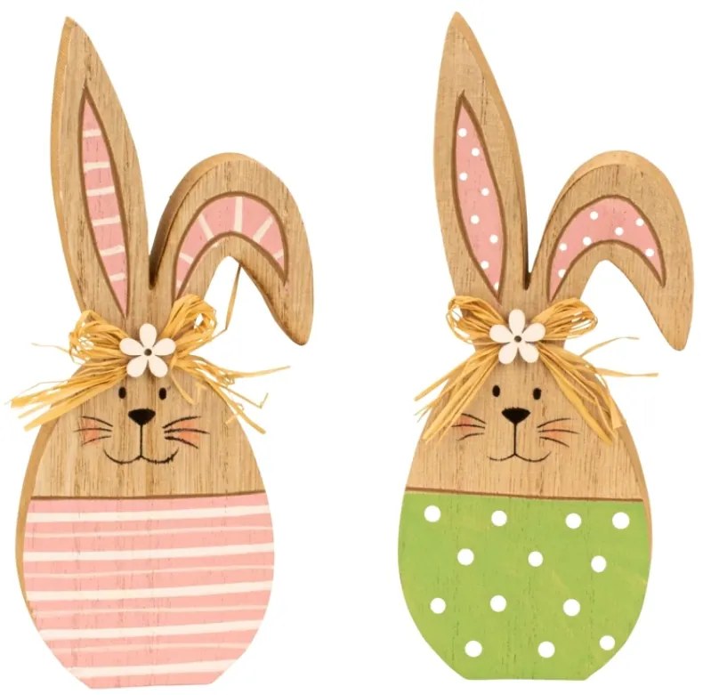 Drevený veľkonočný zajačik SPRING BUNNY - rôzne varianty