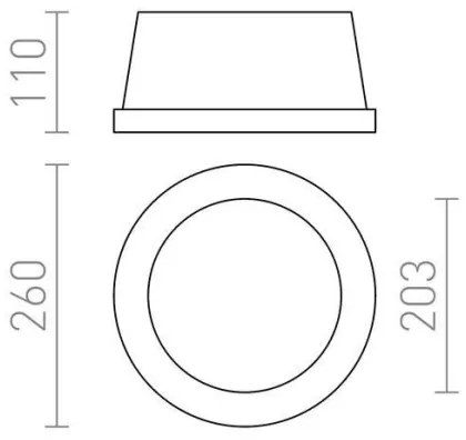 RED - Design Rendl - R10444 - Podhľadové svietidlo MIA 2xE27/40W/230V
