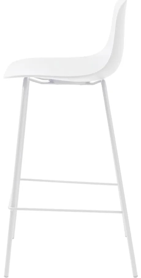 Biela plastová barová stolička 92,5 cm Whitby – Unique Furniture