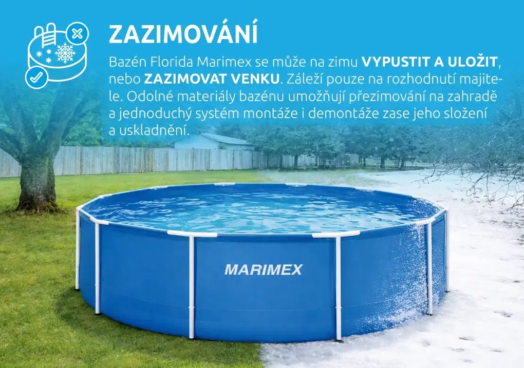 Marimex | Bazén Marimex Florida 3,66x1,22 m bez príslušenstva (model 2025) | 19999064