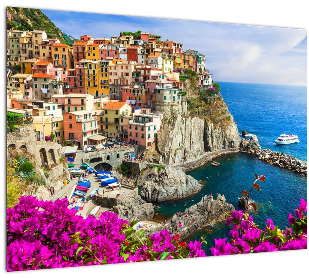 Obraz - Talianska dedinka Manarola (70x50 cm)
