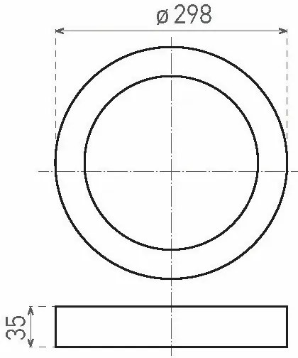 LED Stropné svietidlo FENIX LED/24W/230V 3800K pr. 29,8 cm snehovo biela