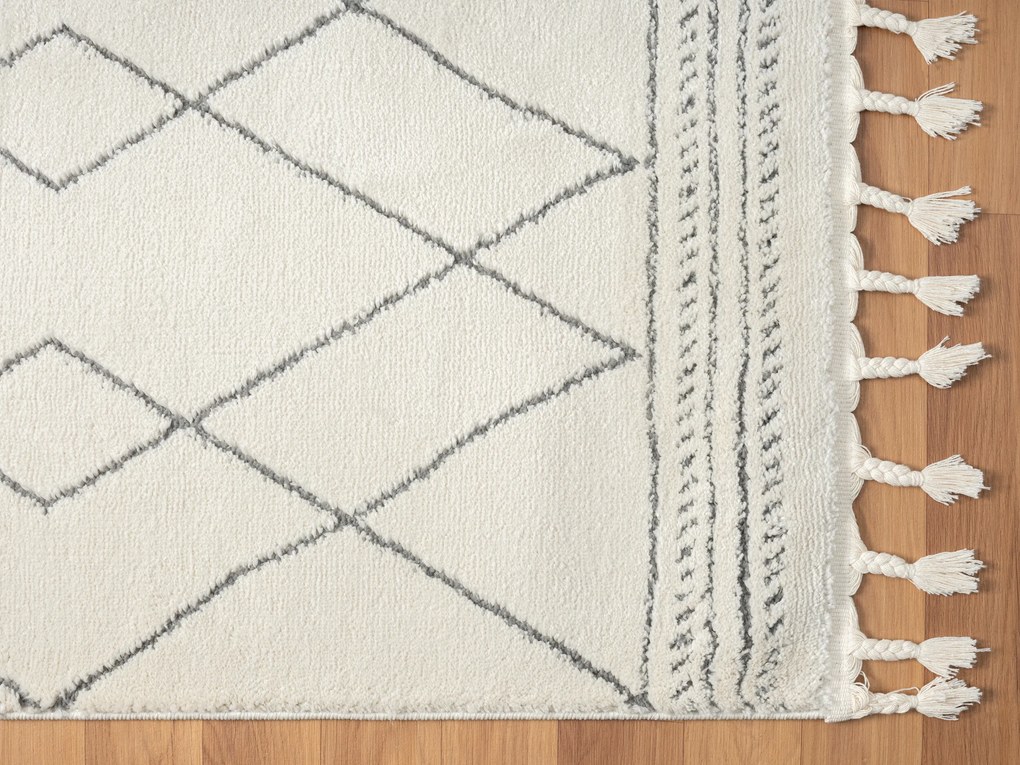 My Flair, Behúň Moroccan Desert CA40068 weiß/grau, 80x250, čiernobiela, obývacia izba