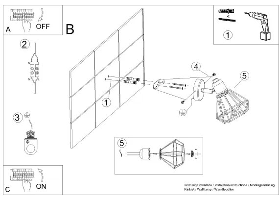 Sollux SL.1102 - Nástenné bodové svietidlo ARTEMIS 1xE14/40W/230V biela