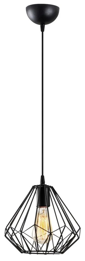 Závesný luster Diamond I čierny