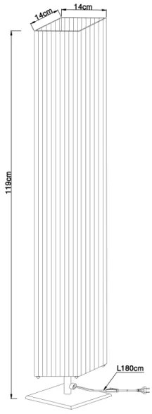 GLOBO 24662 - Stojaca lampa BAILEY 2xE27/40W/230V