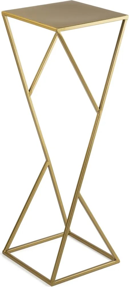 STOJAN NA KVETINÁČ LOFT3 70X24X24 CM ZLATÁ