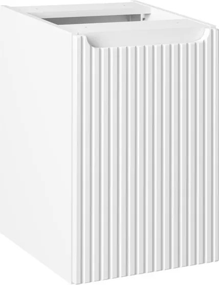 Závěsná skříňka pod umyvadlo Nova Denim s deskou a košem na prádlo 100 cm modrá/bílá