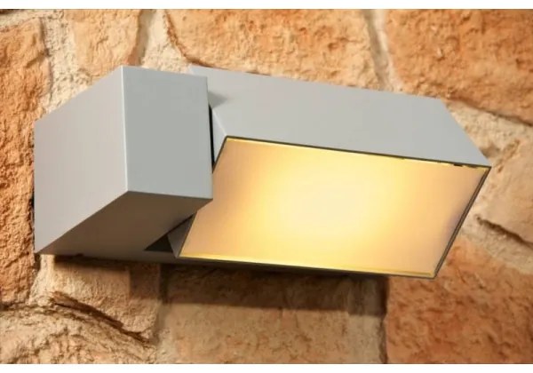 Philips - Vonkajšie nástenné svietidlo BORDER 1xE27/23W/230V IP44 šedá