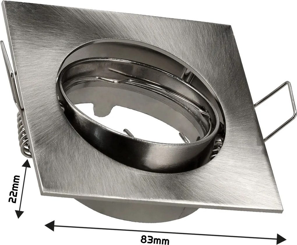 BERGE Halogénové pohyblivé svietidlo square biele