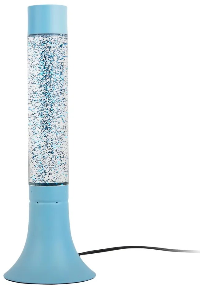 Modrá stolová lampa so skleneným tienidlom (výška 37,5 cm) Astro Glittler – Leitmotiv