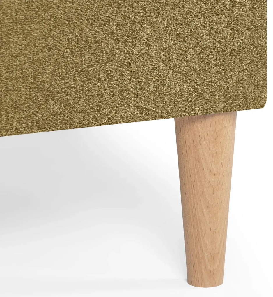 Rozkládací rohová sedací souprava DORIS Hořčicová