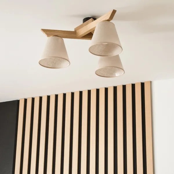 Prisadený luster ANTONIO 3xE14/40W/230V dub