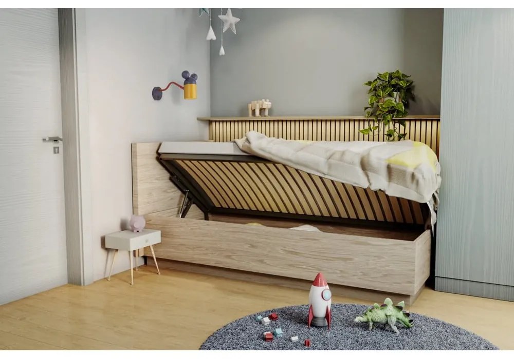 Modré detské nástenné svietidlo s kovovým tienidlom Mouse – GTV