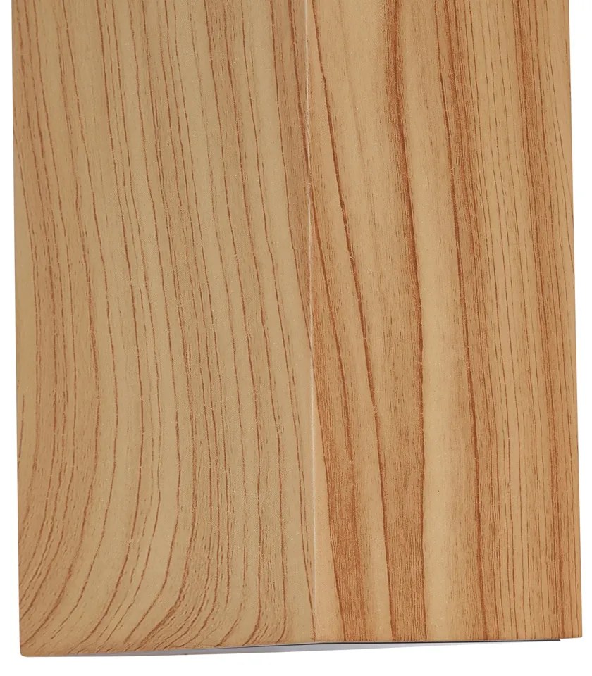 Škandinávske nástenné svietidlo drevo 2-svetlá GU10 70mm IP54 - Baleno