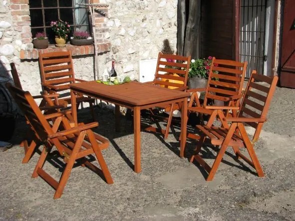 Rojaplast SORRENTO záhradné kreslo drevené