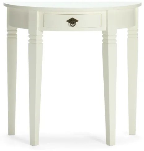 furniture-nabytek.cz - Masívny toaletný stolík Catana v bielej farbe, borovica, lakovaný – guľatý