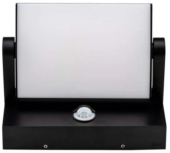 LED Vonkajšie nástenné svietidlo so senzorom LED/17W/230V 3000K IP65 čierna