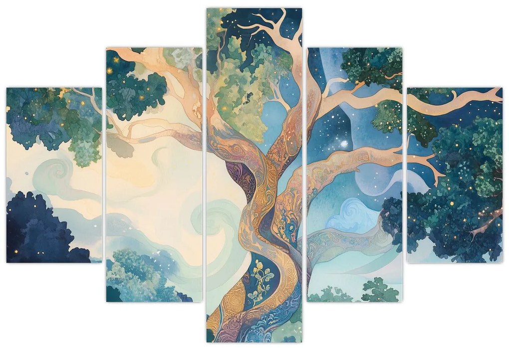 Obraz – Vesmírny strom (150x105 cm)