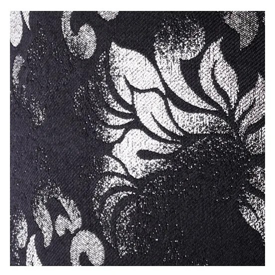 Závesné svietidlo WERONA 8, 1x čierne/sivé textilné tienidlo so vzorom, S