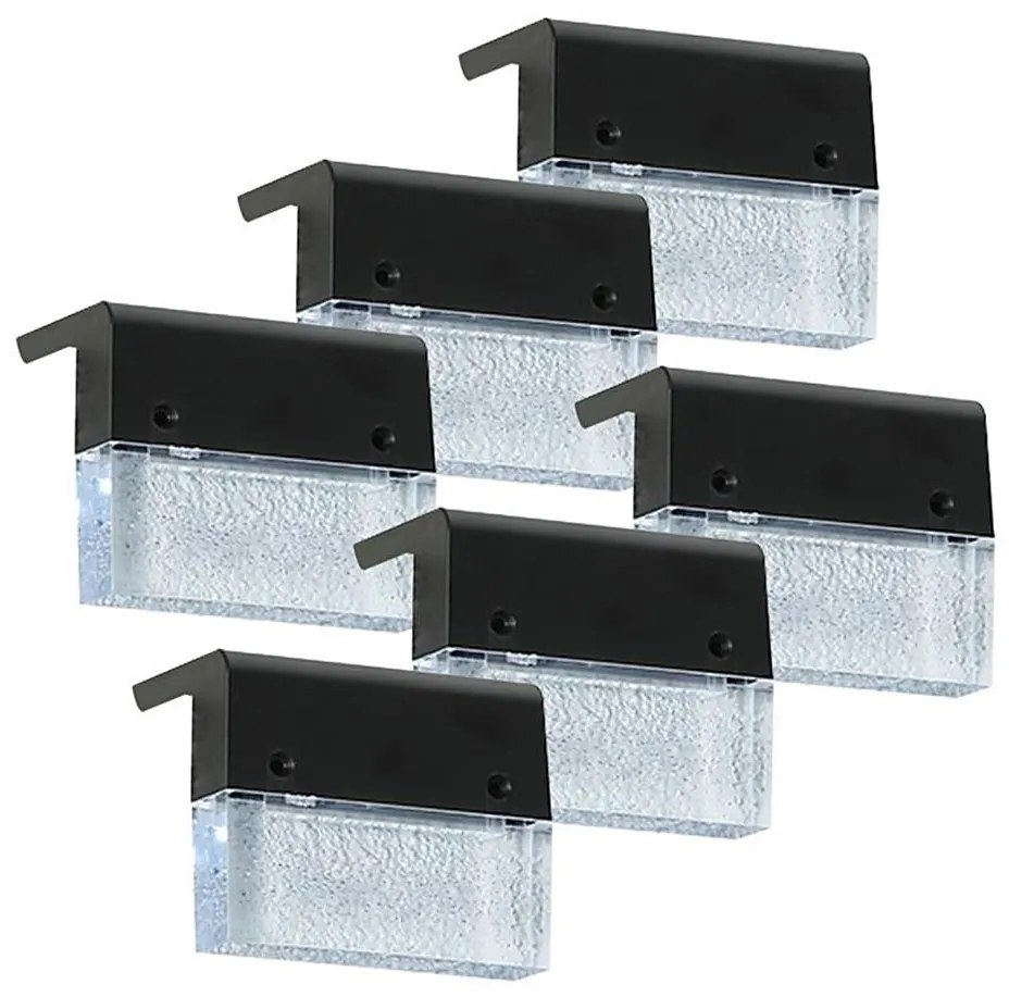 Immax 08501C - SADA 6x LED RGB Solárne nástenné svietidlo LED/1W/1,2V 3500K IP65 08501C