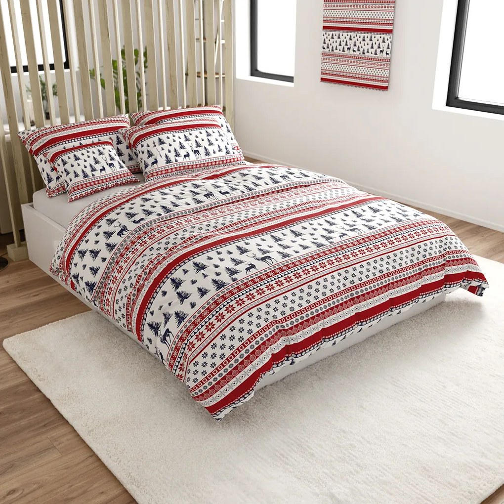 Obliečky z mikrovlákna TWINKLE CHRISTMAS farebné Rozmer obliečky: 70 x 90 cm | 140 x 200 cm