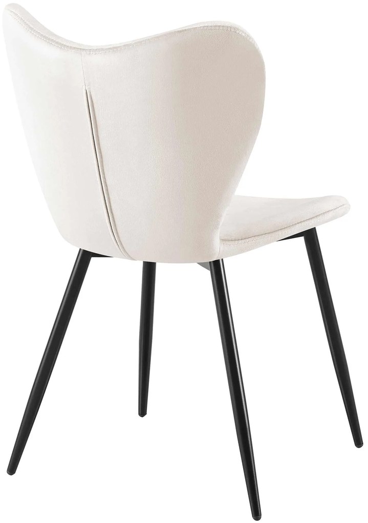 Jedálenská stolička Maika zamat - sivá