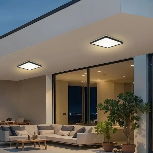 Brilagi - LED Kúpeľňové svietidlo ULTRA SLIM LED/18W/230V 30x30 cm čierna IP54