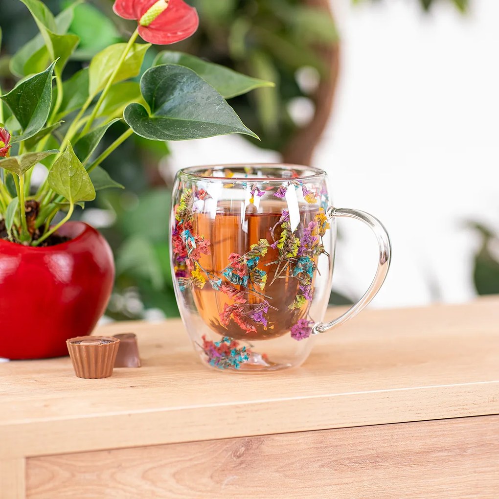 4Home Termo pohár Flowers Hot&Cool 350 ml, 2 ks
