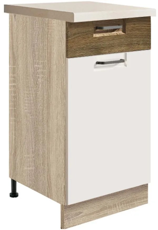 Skrinka do kuchyne Favorit 2d Sonoma/White+Ribbeck