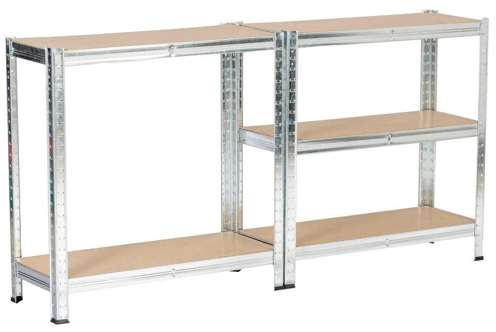 Kovový regál REGMET 70x30x154 cm stříbrný