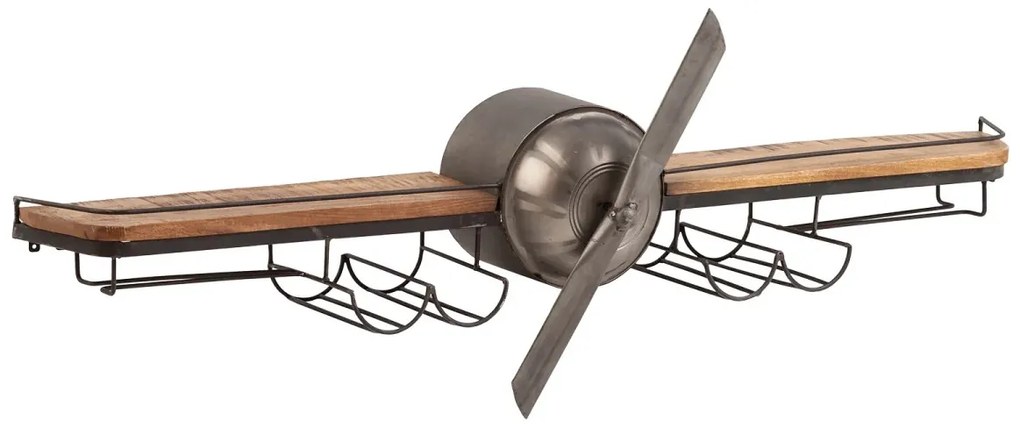 furniture-nabytek.cz - Masívna barová polica Camera z kovu a manga, lakovaná, čierna – 134×25×33 cm