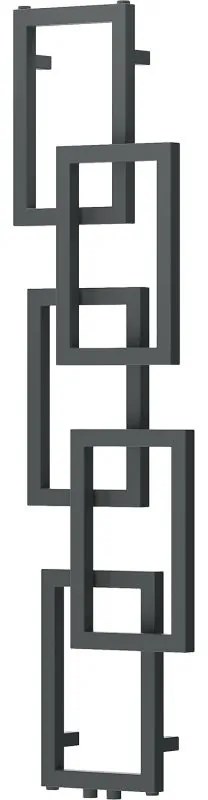 Mexen Grid, dekoratívny kúpeľňový radiátor 1360 x 390 mm, 349 W, grafitová, W215-1360-390-00-66