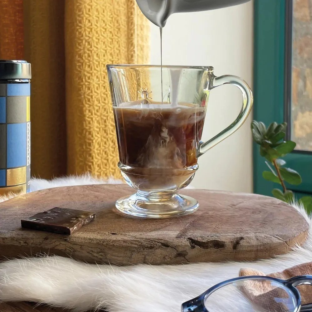 Sklenený hrnček s uchom La Rochère Abeille, 210 ml