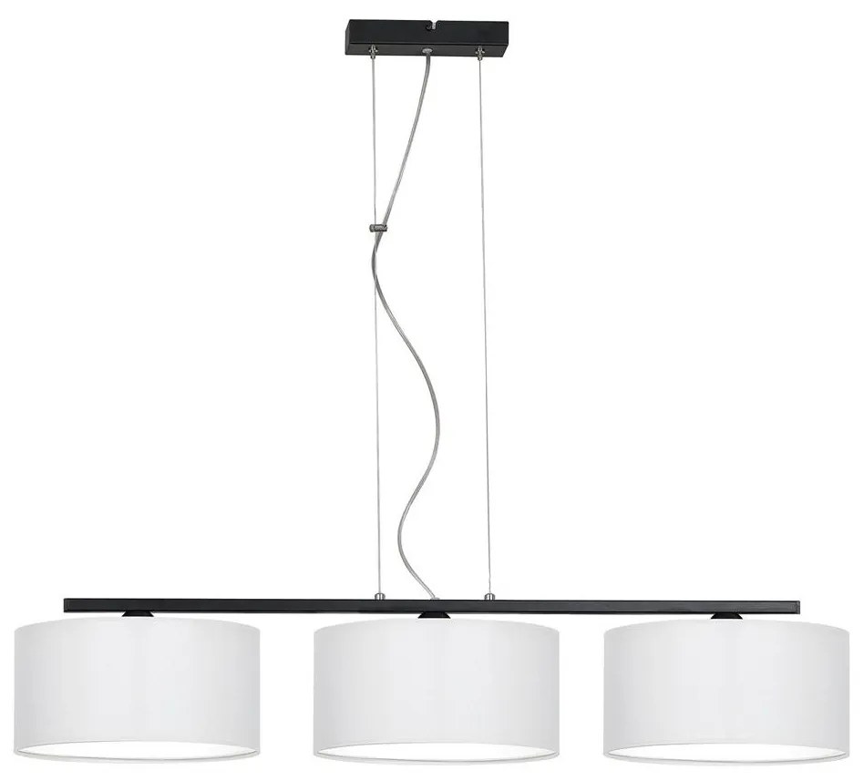Luster na lanku ASTRA 3xE27/60W/230V biela