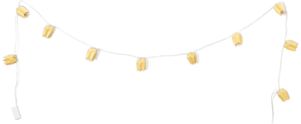 Papierová svetelná reťaz s LED