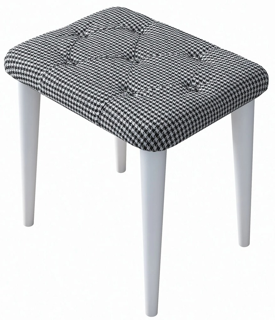 Toaletný stolík Margot 01 so stoličkou biely