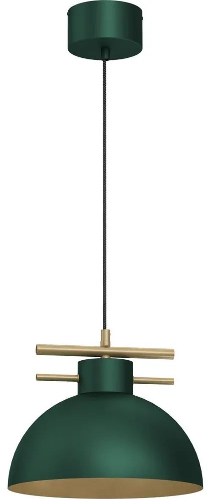 Luster na lanku ESTATE 1xE27/15W/230V zelená