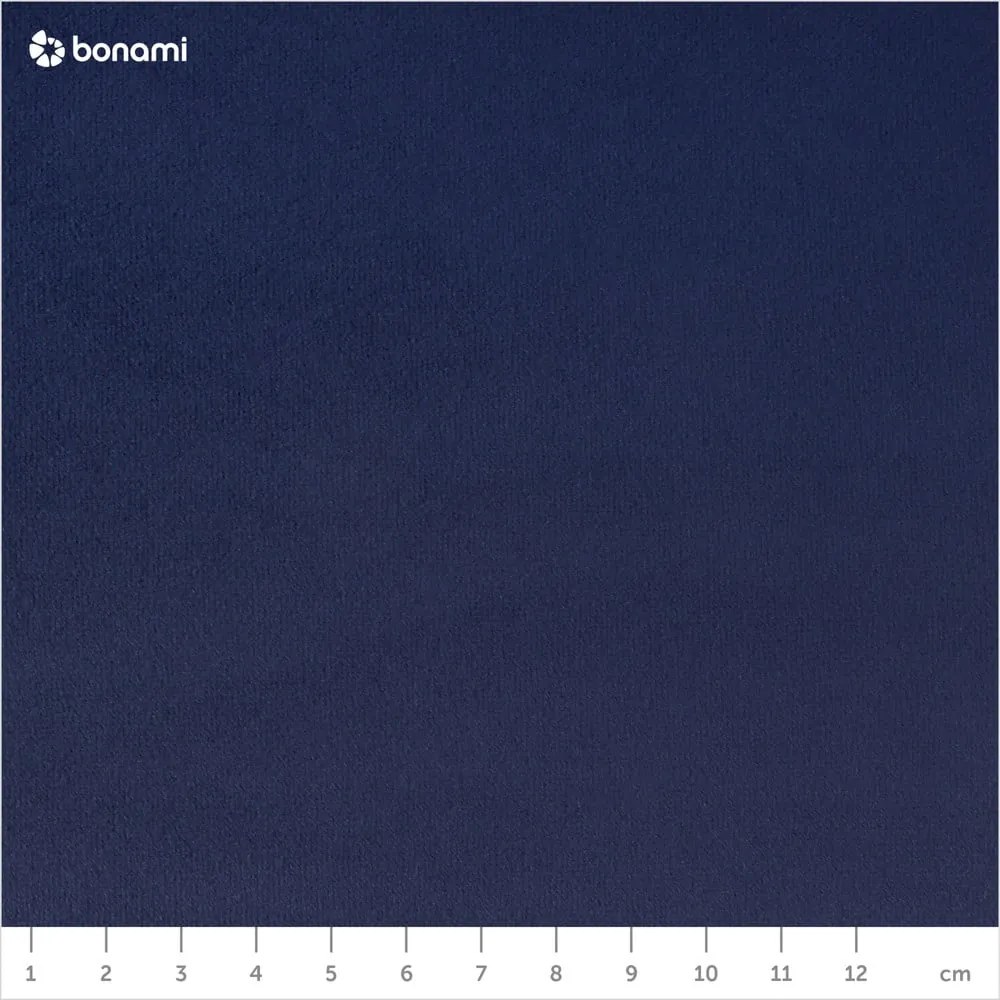 Tmavomodrá zamatová pohovka EMKO Bean