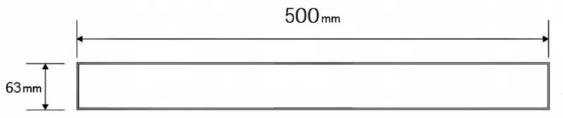 Mexen M01 vzor, mriežka na sprchový žľab 50 cm zlatá, 1520050