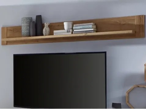 Nástenná polica Canyon, dub, 167 cm%