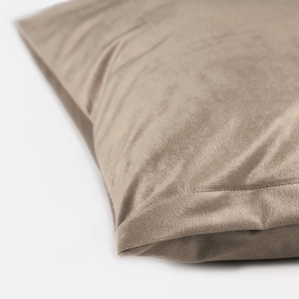 Biante Zamatová obliečka na vankúš Velvet Prémium SVP-042 Béžovohnedá 30 x 50 cm