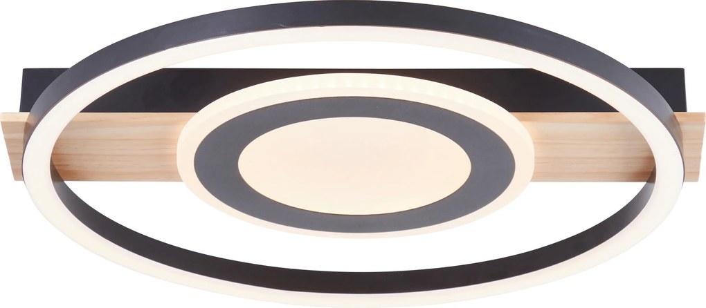 XXXLutz STROPNÉ LED SVIETIDLO, 37/39/5 cm - Interiérové svietidlá - 003106127403