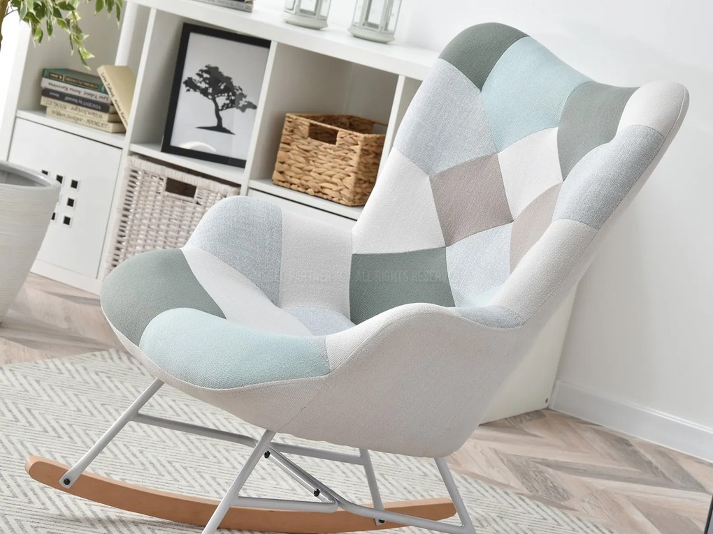 Kreslo Sibyla (patchwork + čierna). Akcia -26%. Vlastná spoľahlivá doprava až k Vám domov. 1110392